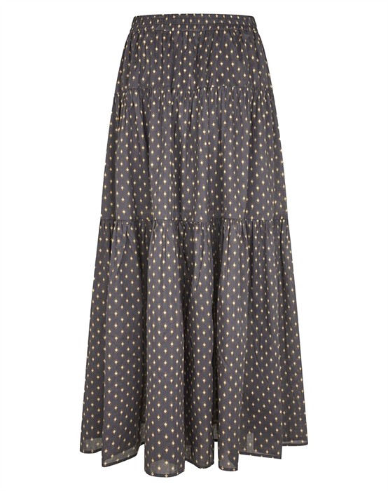 Lollys Laundry - Sunset LL Maxi Nederdel - Dark Blue